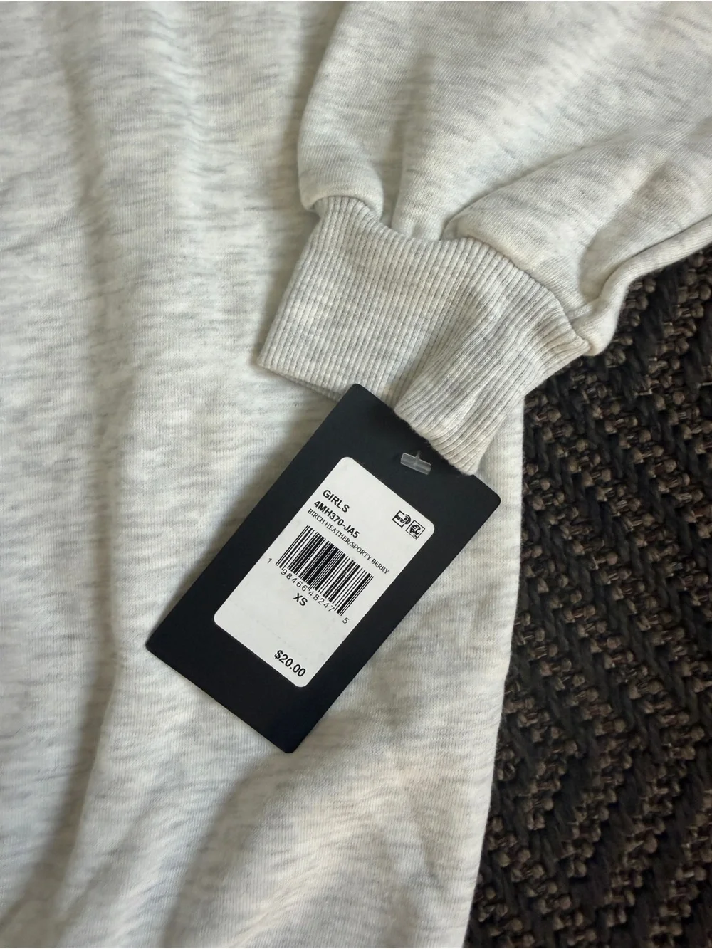 NWT Converse Girls Boyfriend Hoodie XS 6-9 years